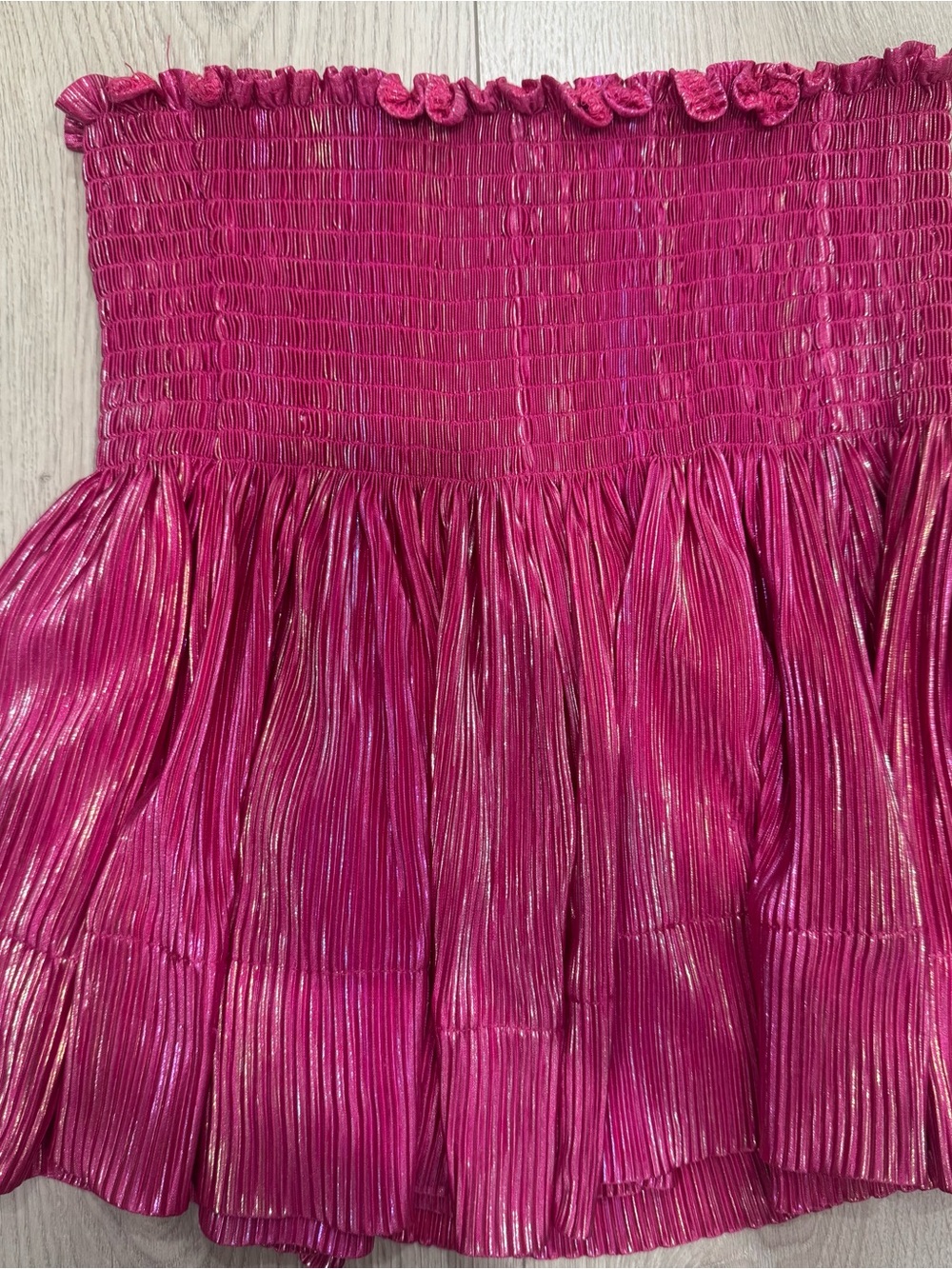Queen of Sparkles Pink Metallic shorts - women’s size small- worn once